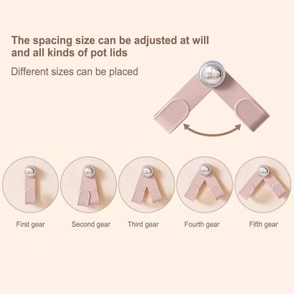 Pot Lid Holder With Suction Cup